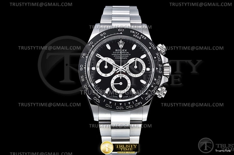 0312 Upgraded ROLDYT0348B – Daytona 116500 CER SS Black 904L BTF Asia 947